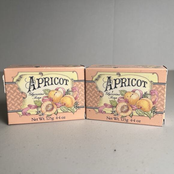 Vintage Victorias Secret Soap Apricot Glycerin Bar 4.4 oz Germany HTF 1988 Lot - Picture 3 of 10
